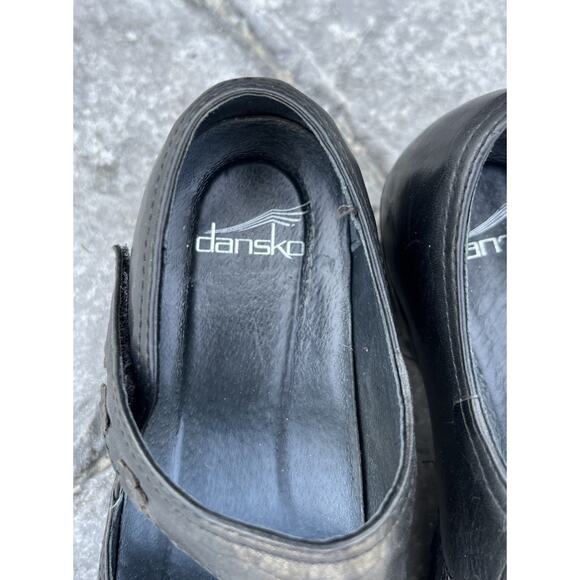 Dansko Shoes Women’s US 6.5 Leather Black Mary Janes Low Heel Floral EU 37 - Picture 13 of 16